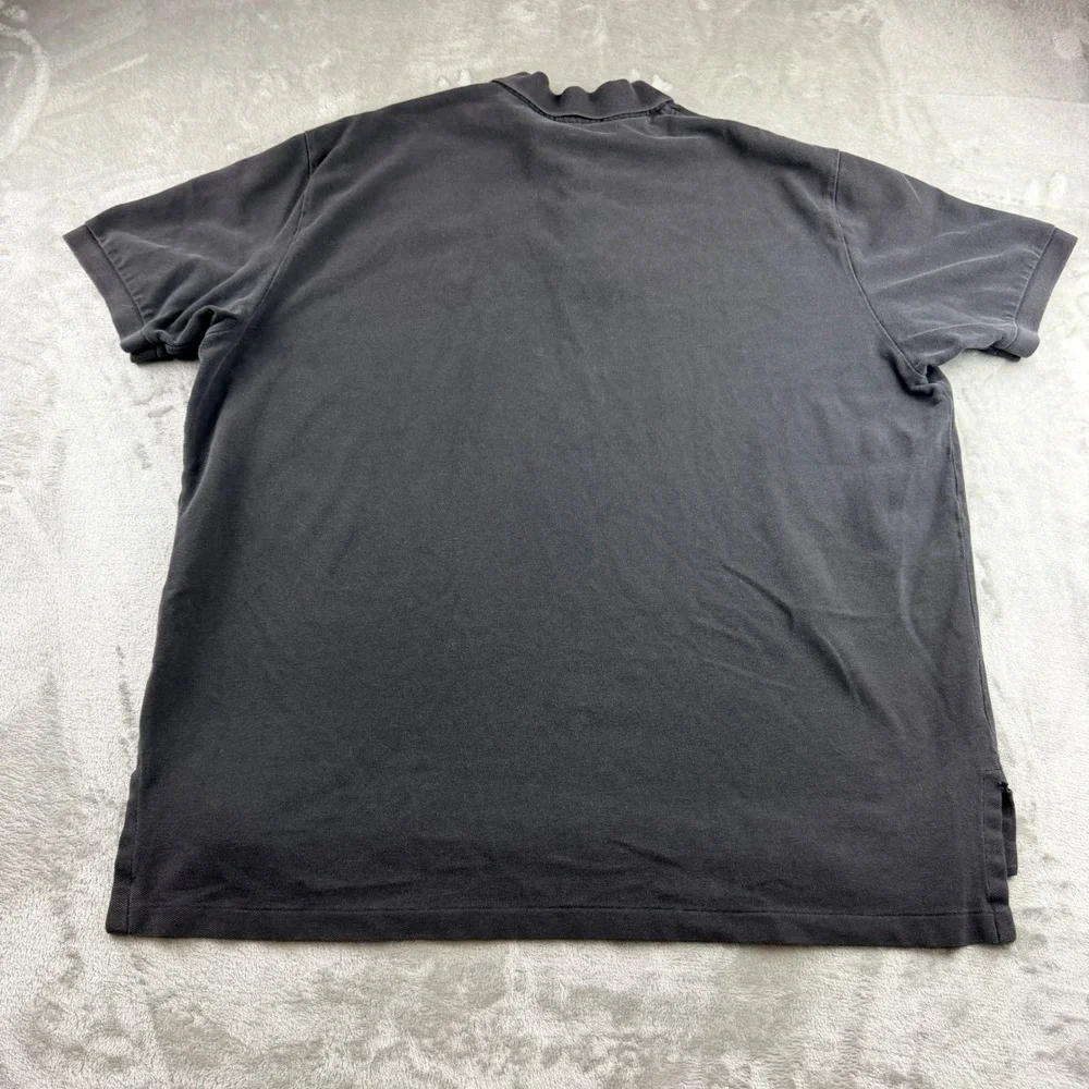 Polo Ralph Lauren Men's XXL Black Short Sleeve Pique Polo Shirt Red Pony Logo